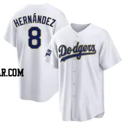 Enrique Hernandez Youth Los Angeles Dodgers White/Gold Replica 2021 Gold Program Player Jersey