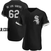 Enyel De Los Santos Men's Chicago White Sox Black Authentic Alternate Jersey