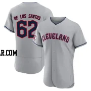 Enyel De Los Santos Men's Cleveland Guardians Gray Authentic Road Jersey