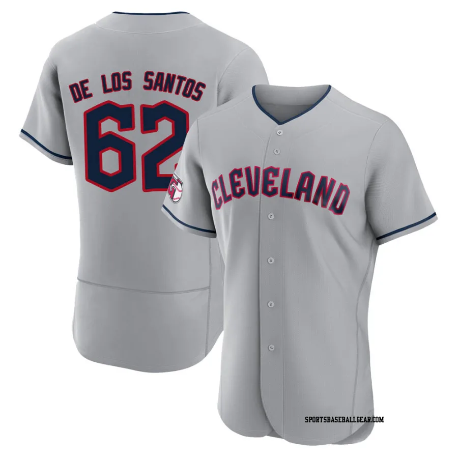 Enyel De Los Santos Men's Cleveland Guardians Gray Authentic Road Jersey