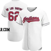 Enyel De Los Santos Men's Cleveland Guardians White Authentic Home Jersey