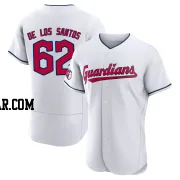 Enyel De Los Santos Men's Cleveland Guardians White Authentic Home Jersey