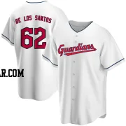 Enyel De Los Santos Men's Cleveland Guardians White Replica Home Jersey