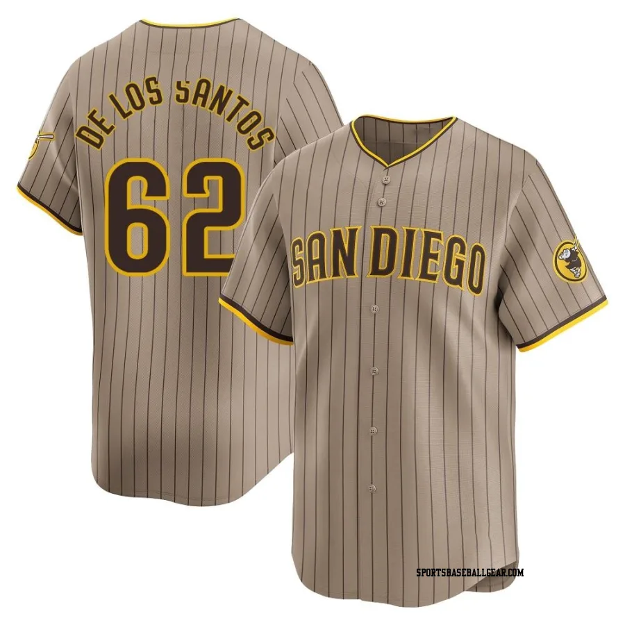 Enyel De Los Santos Men's San Diego Padres Limited Tan Alternate Jersey