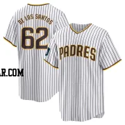 Enyel De Los Santos Men's San Diego Padres White Replica 2024 World Tour Seoul Series Home Jersey