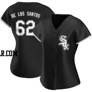 Enyel De Los Santos Women's Chicago White Sox Black Authentic Alternate Jersey