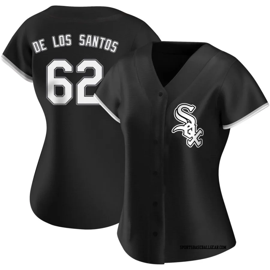 Enyel De Los Santos Women's Chicago White Sox Black Authentic Alternate Jersey