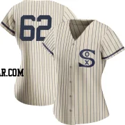 Enyel De Los Santos Women's Chicago White Sox Cream Replica 2021 Field of Dreams Jersey