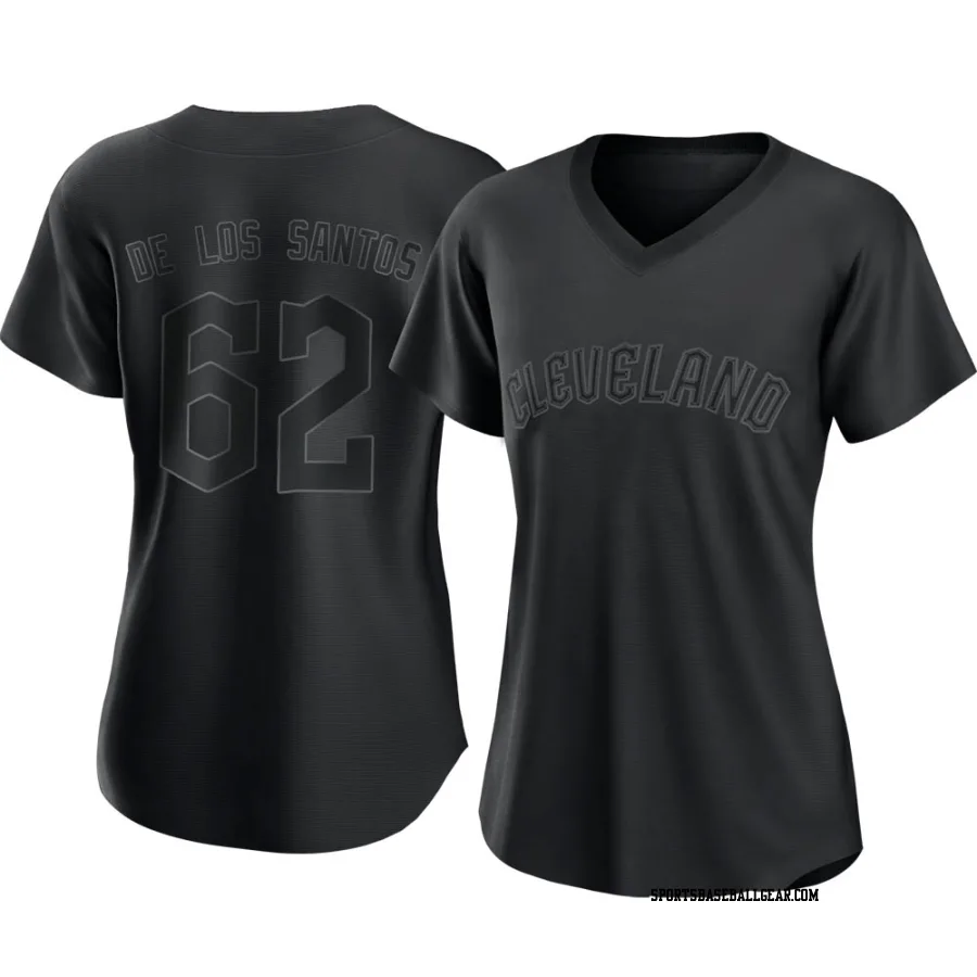 Enyel De Los Santos Women's Cleveland Guardians Black Authentic Pitch Fashion Jersey