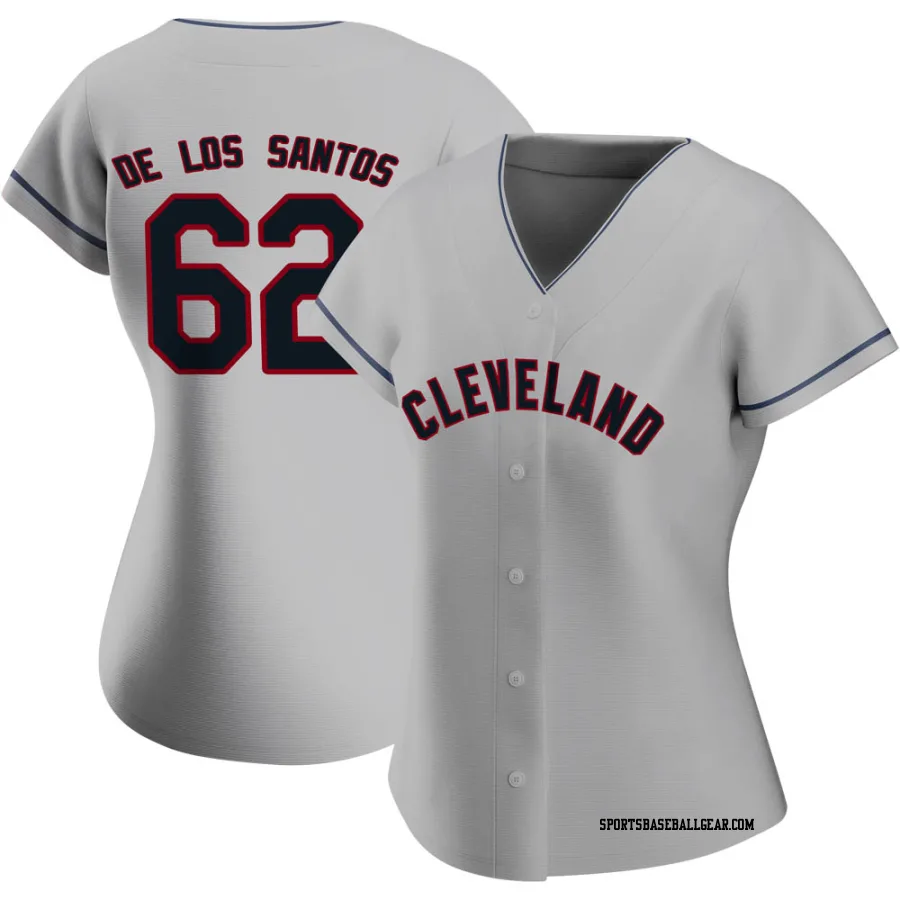 Enyel De Los Santos Women's Cleveland Guardians Gray Authentic Road Jersey