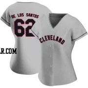 Enyel De Los Santos Women's Cleveland Guardians Gray Replica Road Jersey