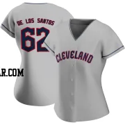 Enyel De Los Santos Women's Cleveland Guardians Gray Replica Road Jersey