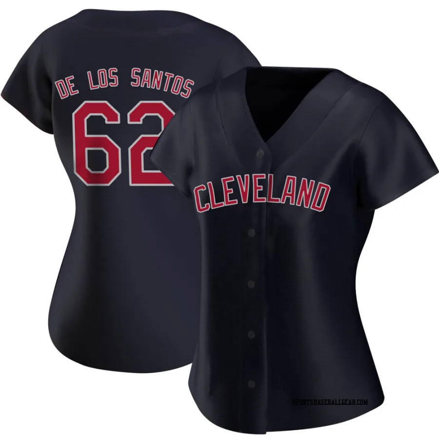 Enyel De Los Santos Women's Cleveland Guardians Navy Authentic Alternate Jersey