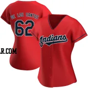 Enyel De Los Santos Women's Cleveland Guardians Red Replica Alternate Jersey