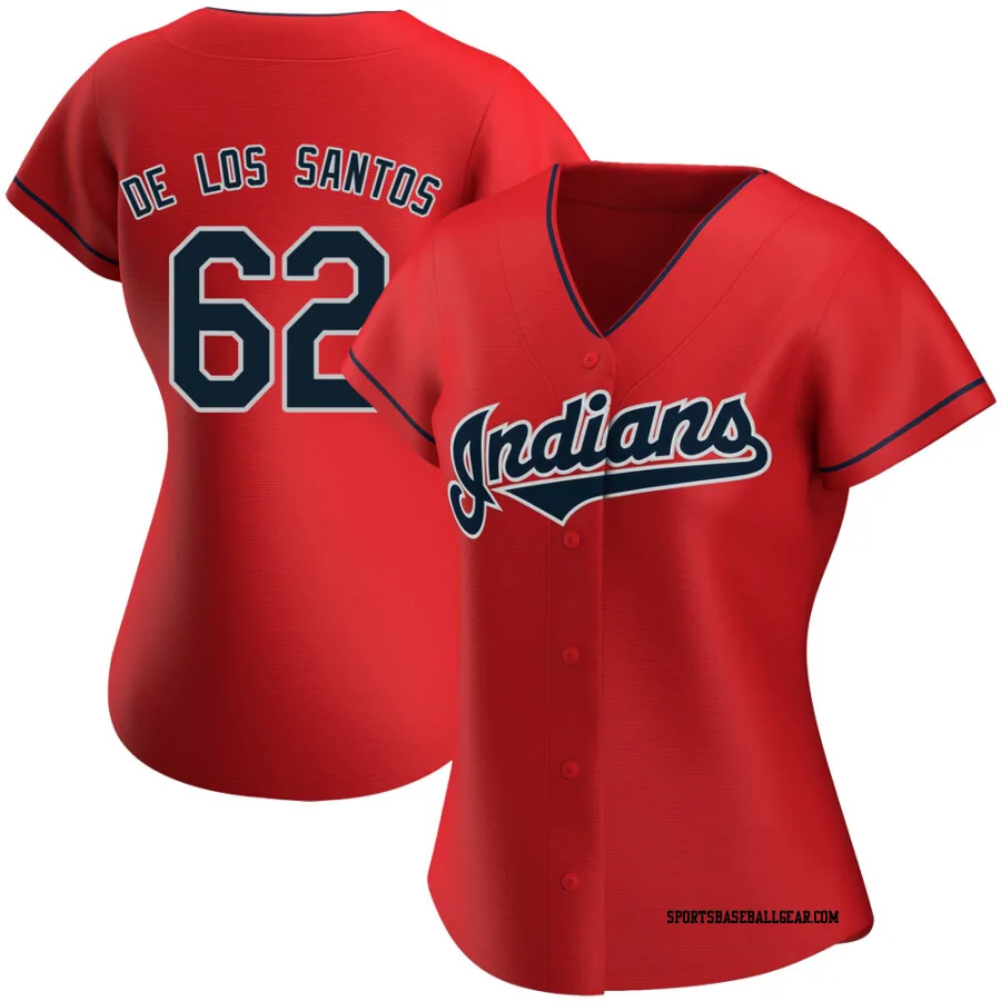 Enyel De Los Santos Women's Cleveland Guardians Red Replica Alternate Jersey