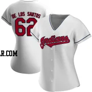 Enyel De Los Santos Women's Cleveland Guardians White Authentic Home Jersey