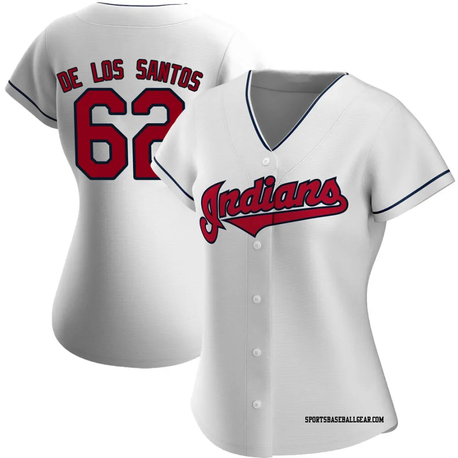 Enyel De Los Santos Women's Cleveland Guardians White Authentic Home Jersey