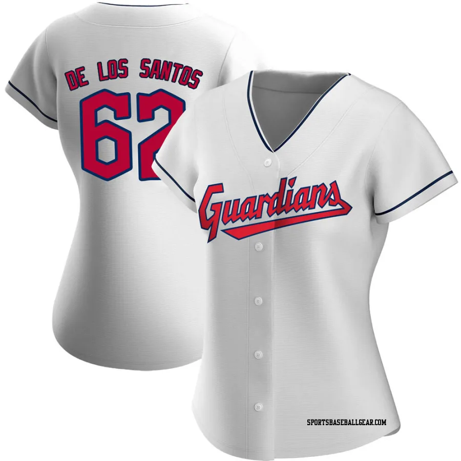 Enyel De Los Santos Women's Cleveland Guardians White Authentic Home Jersey