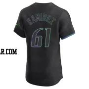 Erasmo Ramirez Men's Tampa Bay Rays Charcoal Elite 2024 City Connect Jersey