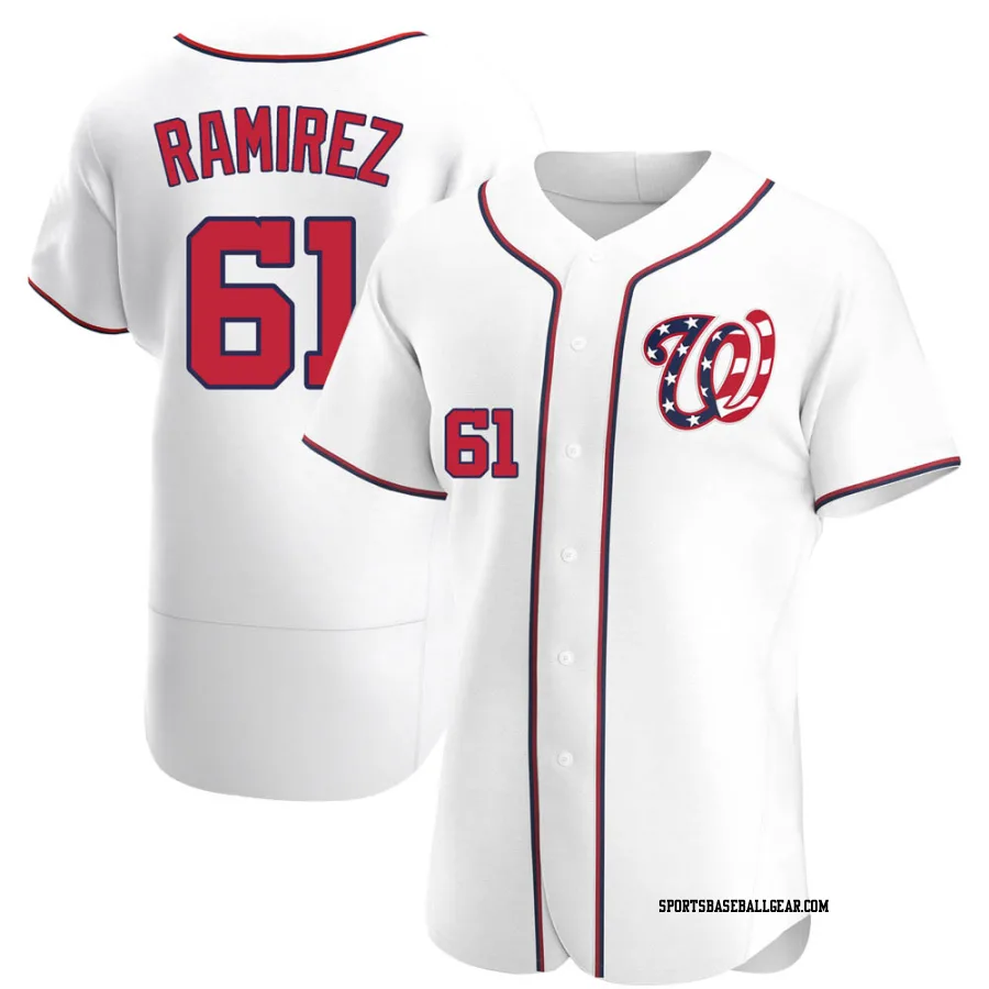 Erasmo Ramirez Men's Washington Nationals White Authentic Alternate Jersey