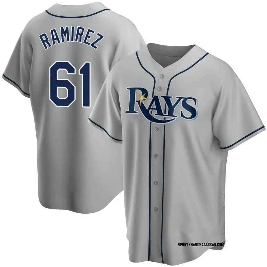 Erasmo Ramirez Youth Tampa Bay Rays Gray Replica Road Jersey