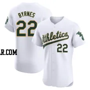 Eric Byrnes Men's Oakland Athletics White Elite Home Jersey