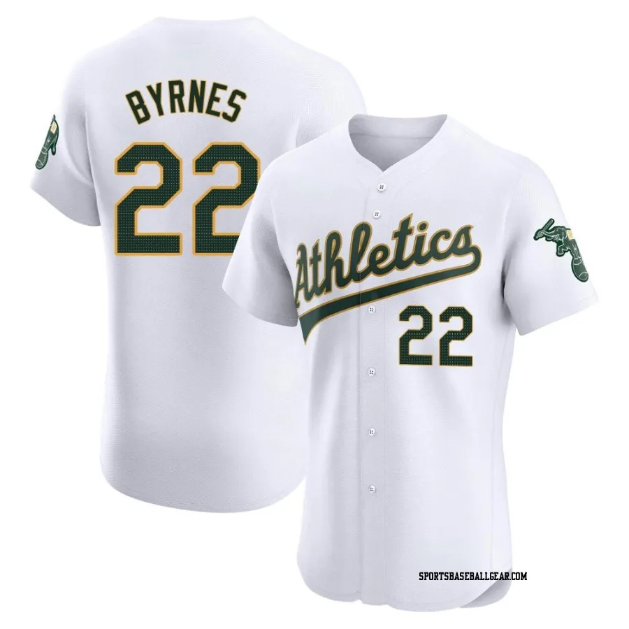 Eric Byrnes Men's Oakland Athletics White Elite Home Jersey