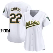 Eric Byrnes Women's Oakland Athletics White Limited Home Jersey