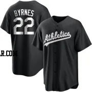 Eric Byrnes Youth Oakland Athletics Black/White Replica Jersey