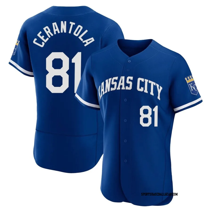 Eric Cerantola Men's Kansas City Royals Royal Authentic 2022 Alternate Jersey