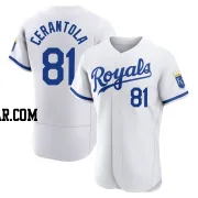 Eric Cerantola Men's Kansas City Royals White Authentic 2022 Home Jersey