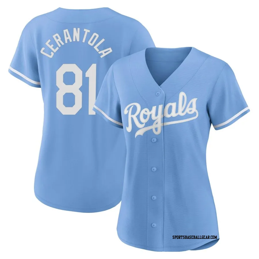 Eric Cerantola Women's Kansas City Royals Light Blue Authentic 2022 Alternate Jersey