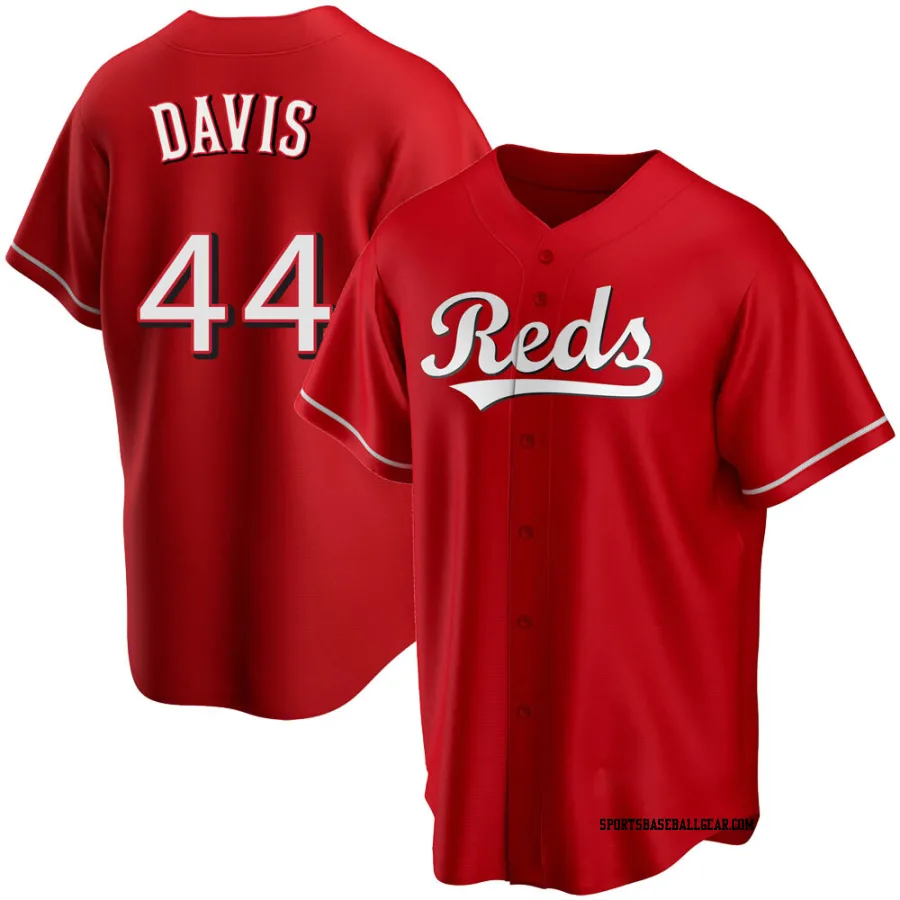 Eric Davis Men's Cincinnati Reds Red Replica Alternate Jersey