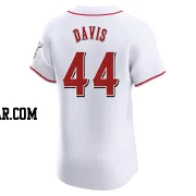 Eric Davis Men's Cincinnati Reds White Elite Home Jersey