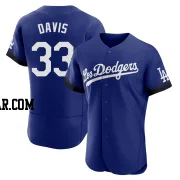 Eric Davis Men's Los Angeles Dodgers Royal Authentic 2021 City Connect Jersey