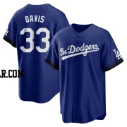 Eric Davis Men's Los Angeles Dodgers Royal Replica 2021 City Connect Jersey