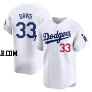 Eric Davis Men's Los Angeles Dodgers White Limited 2024 World Tour Seoul Series Home Jersey