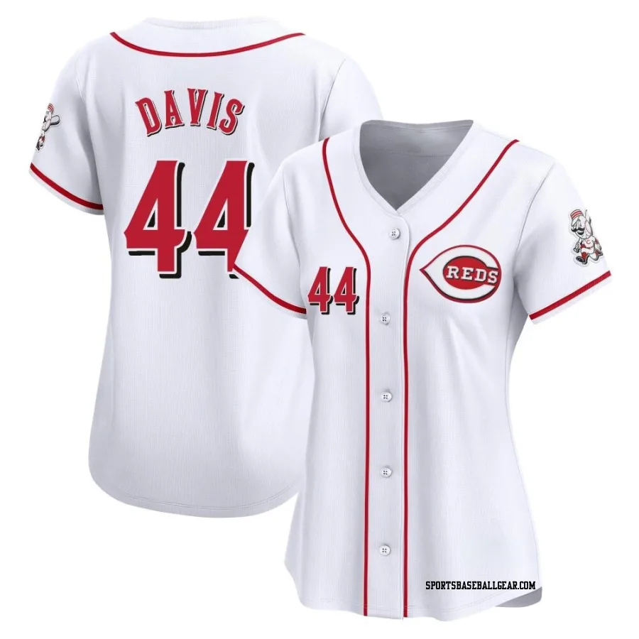 Eric Davis Women's Cincinnati Reds White Limited Home Jersey