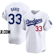 Eric Davis Youth Los Angeles Dodgers White Limited Home Jersey