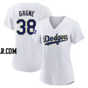 Eric Gagne Women's Los Angeles Dodgers White/Gold Authentic 2021 Gold Program Player Jersey