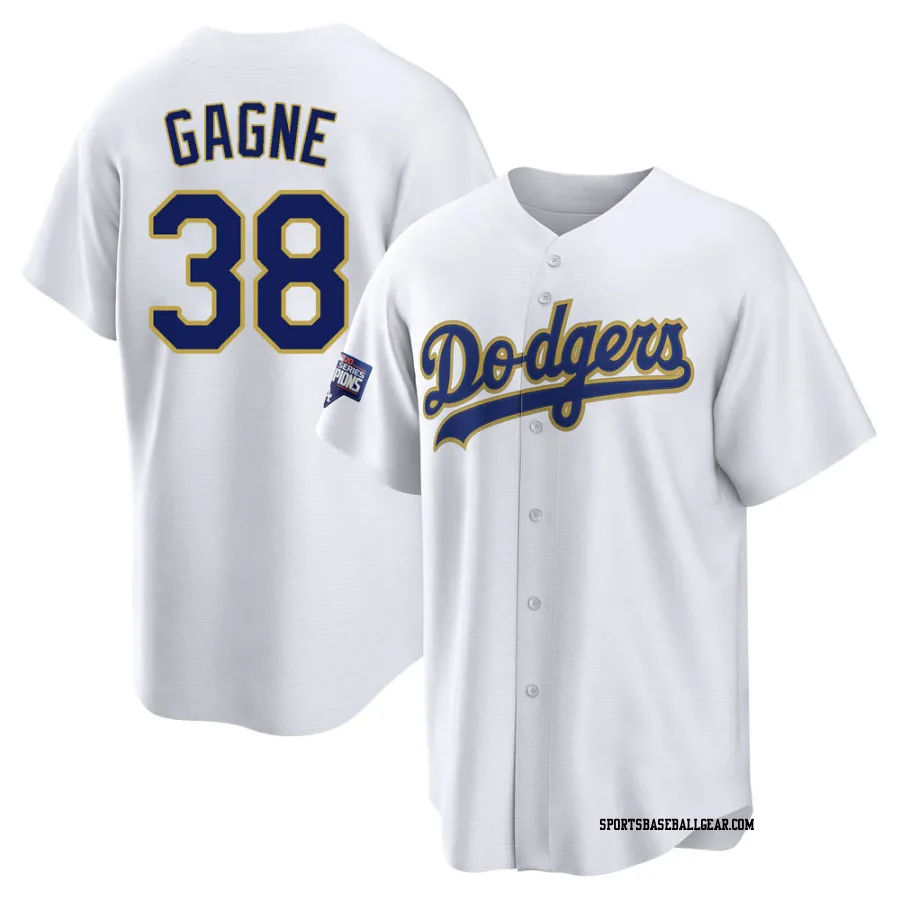 Eric Gagne Youth Los Angeles Dodgers White/Gold Replica 2021 Gold Program Player Jersey