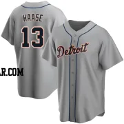 Eric Haase Men's Detroit Tigers Gray Replica Road Jersey