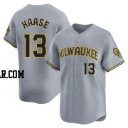 Eric Haase Men's Milwaukee Brewers Gray Limited Away Jersey