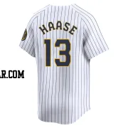 Eric Haase Men's Milwaukee Brewers White Limited Alternate Jersey