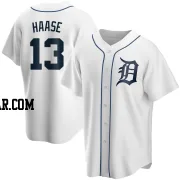 Eric Haase Youth Detroit Tigers White Replica Home Jersey