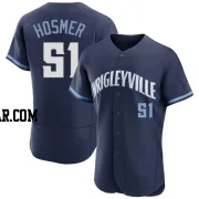 Eric Hosmer Men's Chicago Cubs Navy Authentic 2021 City Connect Jersey