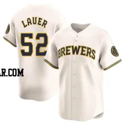 Eric Lauer Men's Milwaukee Brewers Cream Limited Home Jersey