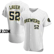 Eric Lauer Men's Milwaukee Brewers White Authentic Alternate Jersey