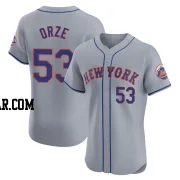 Eric Orze Men's New York Mets Gray Elite Road Jersey