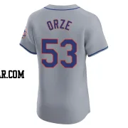 Eric Orze Men's New York Mets Gray Elite Road Jersey